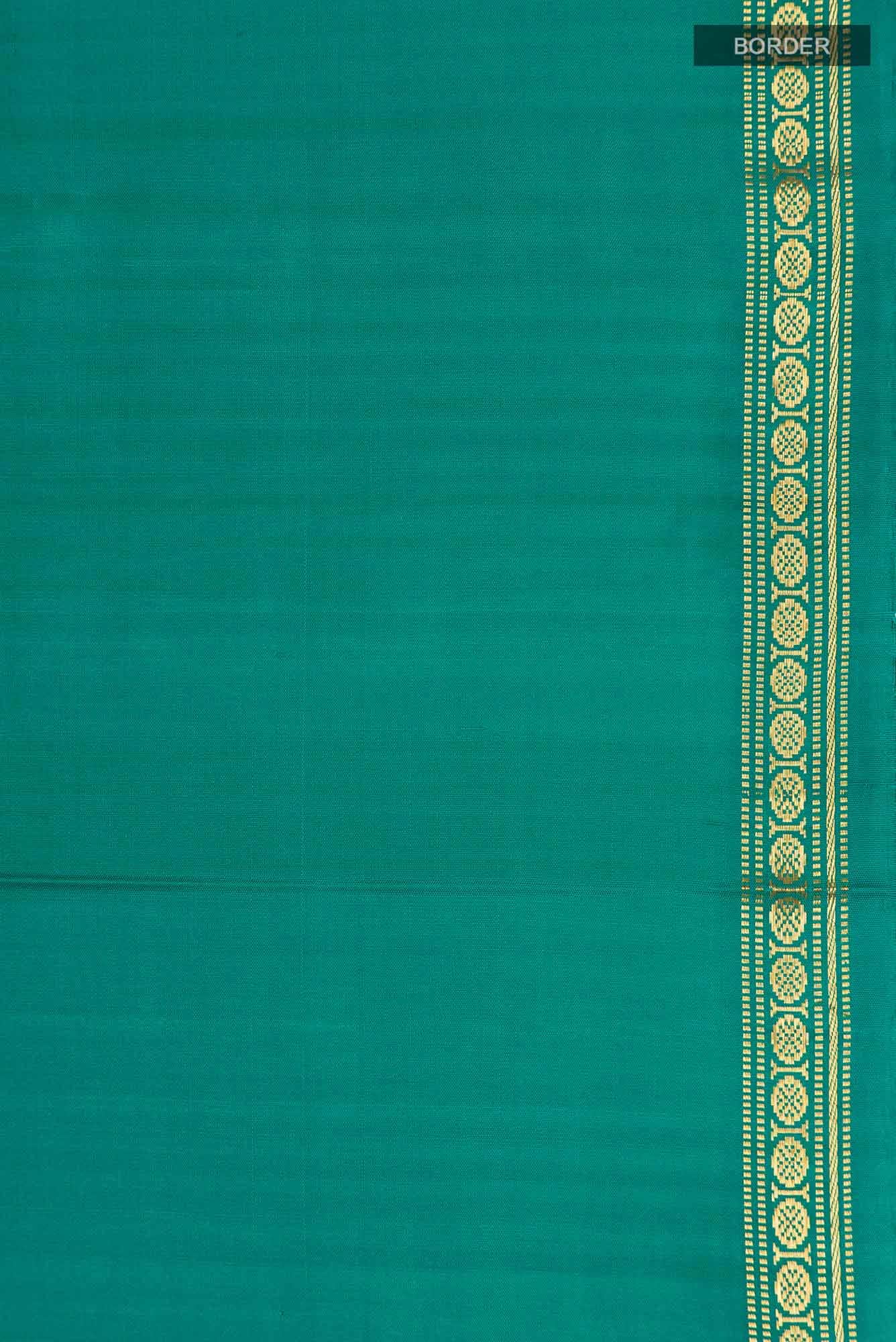 Blue Kanchipuram Silk Saree - Image 5