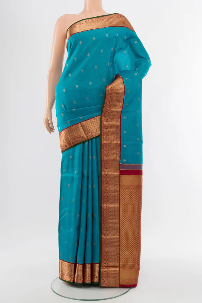 Blue Kanchipuram Silk Saree