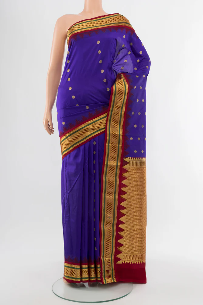 Blue Kanchipuram Silk Saree