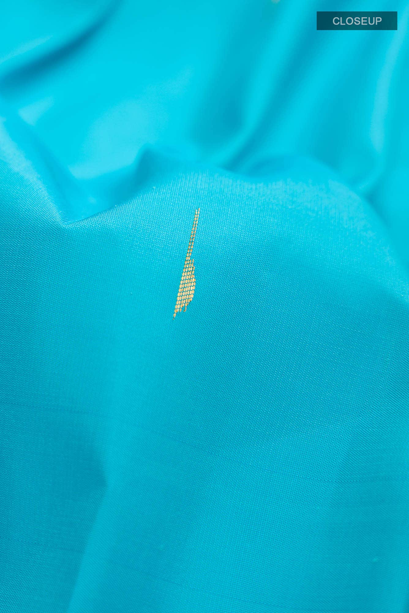 Blue Kanchipuram Silk Saree - Image 3