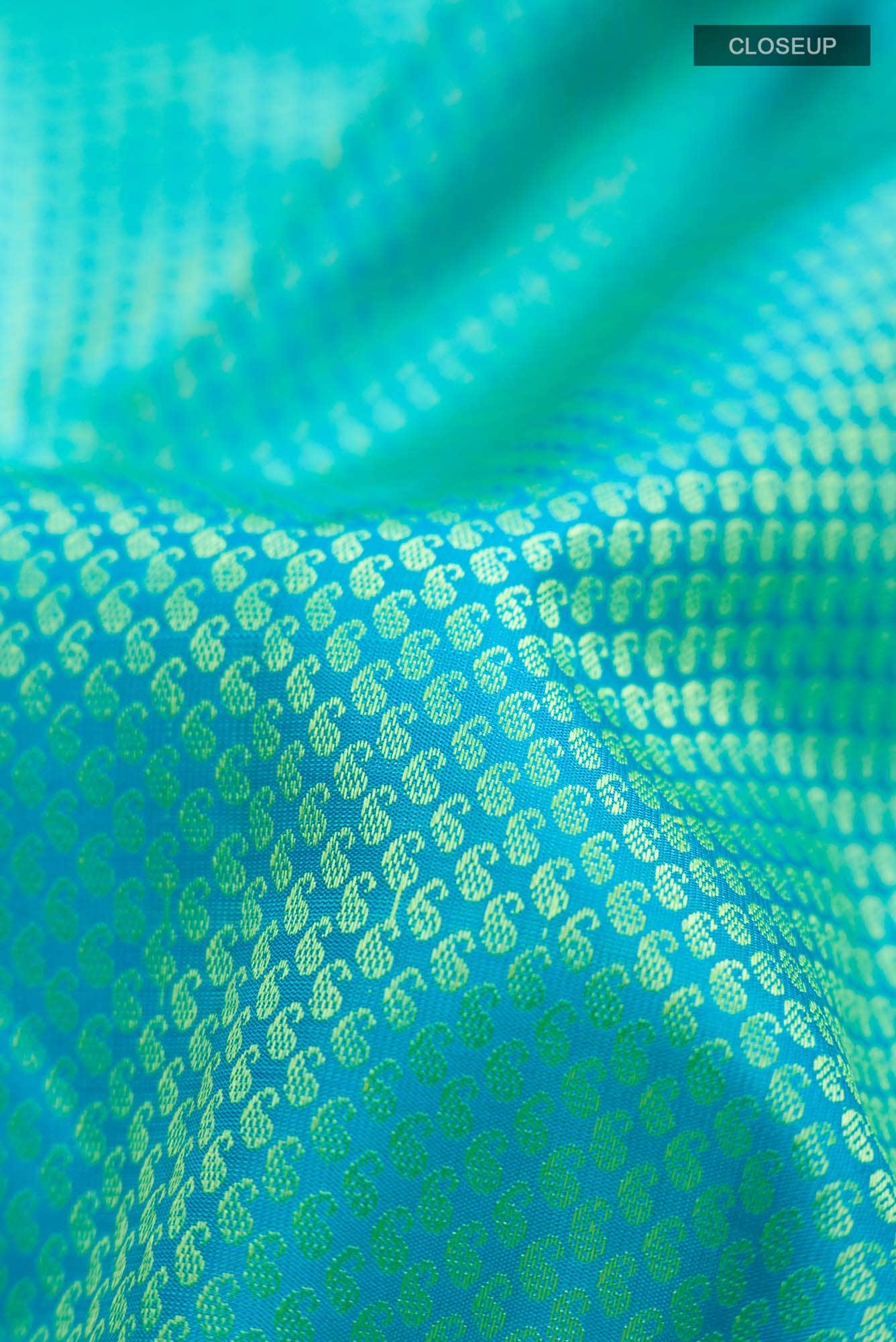 Blue Kanjivaram Silk Saree - Image 3