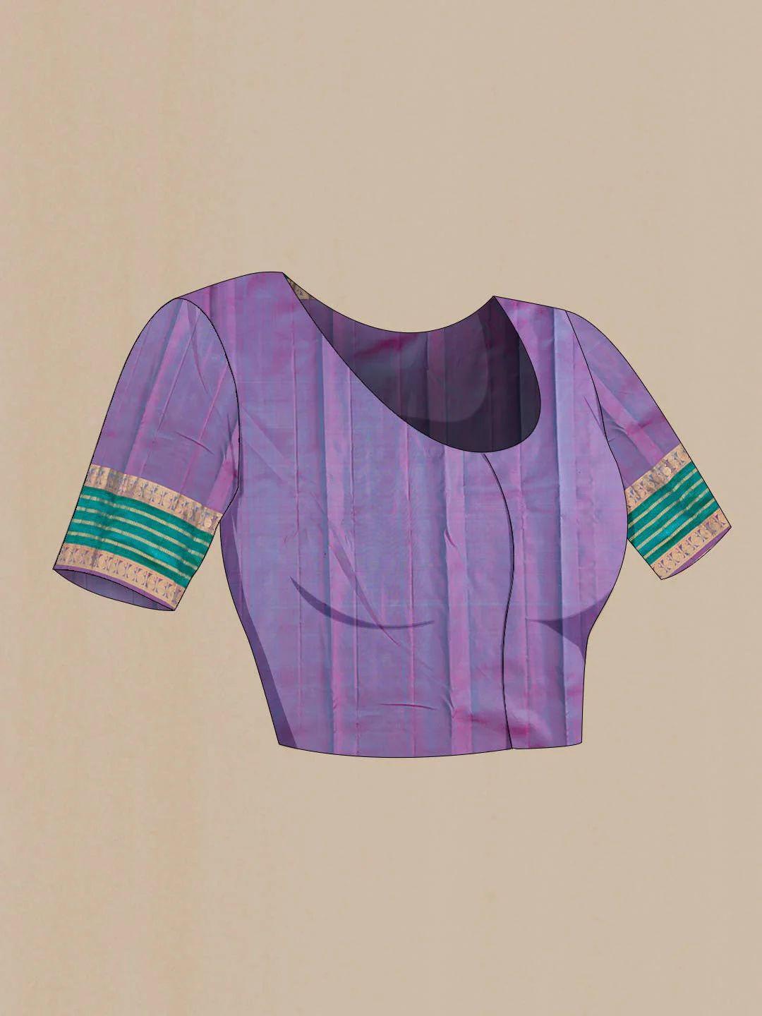 Blue Kanchipuram Silk Saree - Image 6
