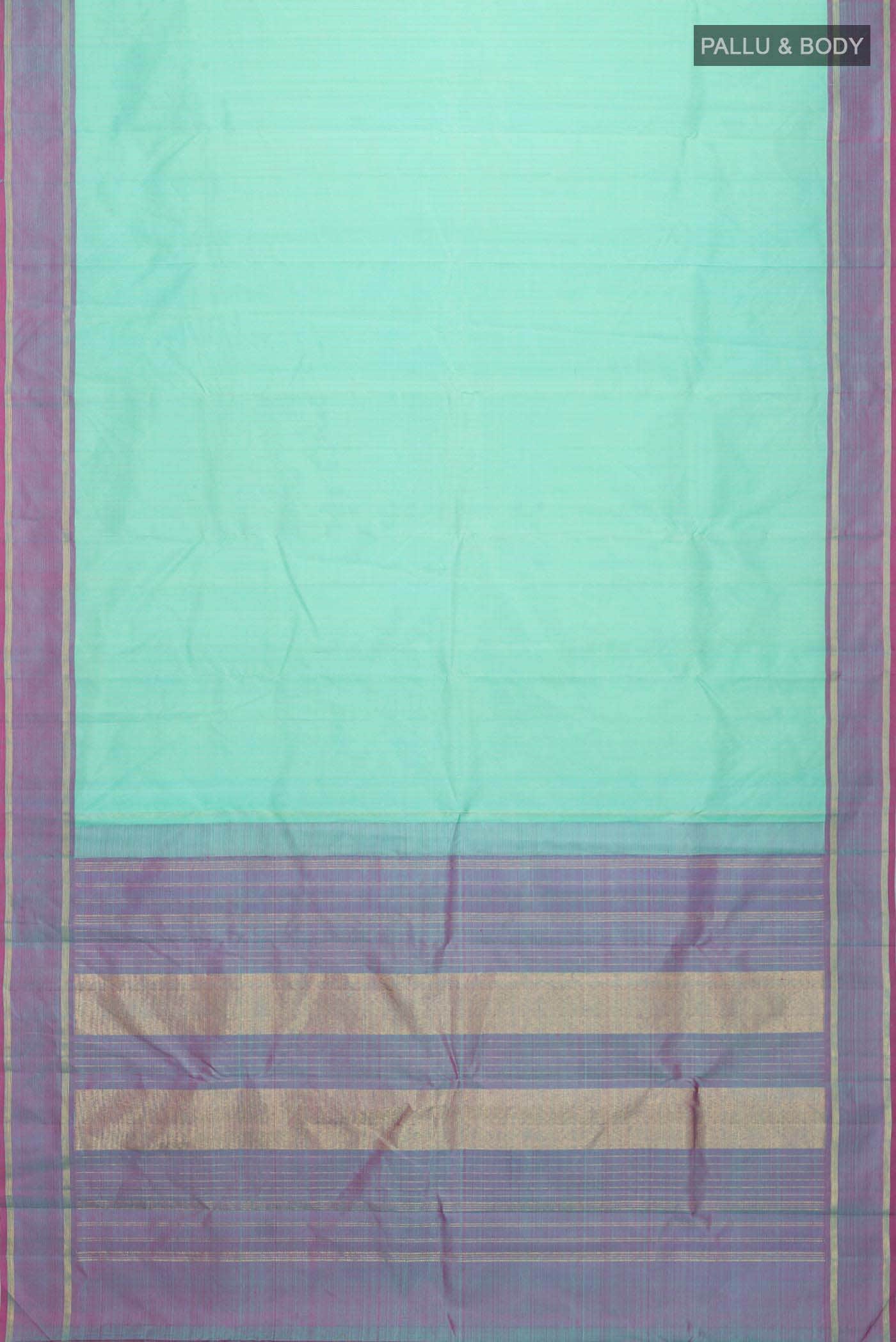 Blue Kanchipuram Silk Saree - Image 4