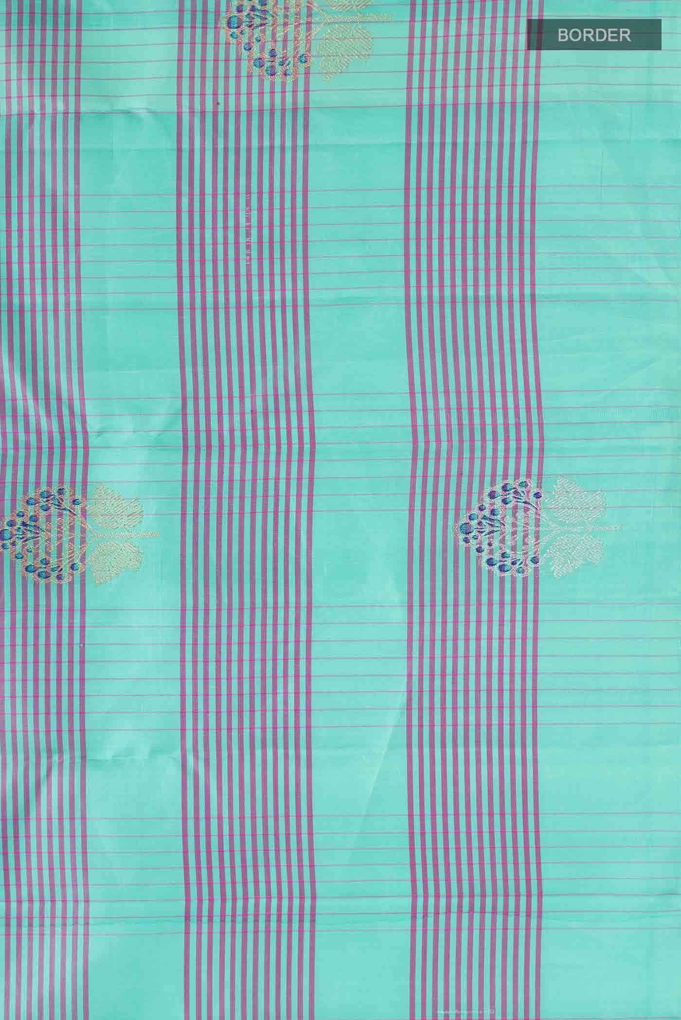 Blue Kanjivaram Silk Saree - Image 6