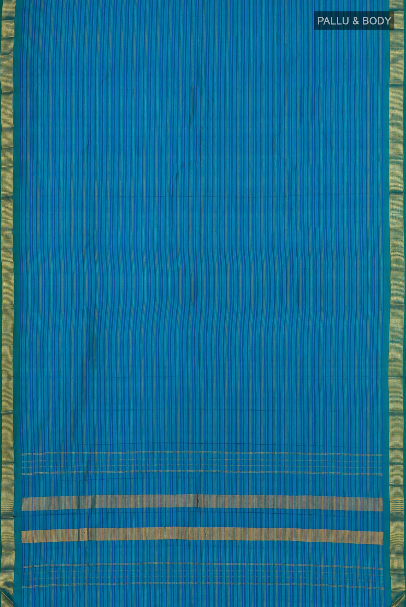 Blue Kanjivaram Silk Saree - Image 5