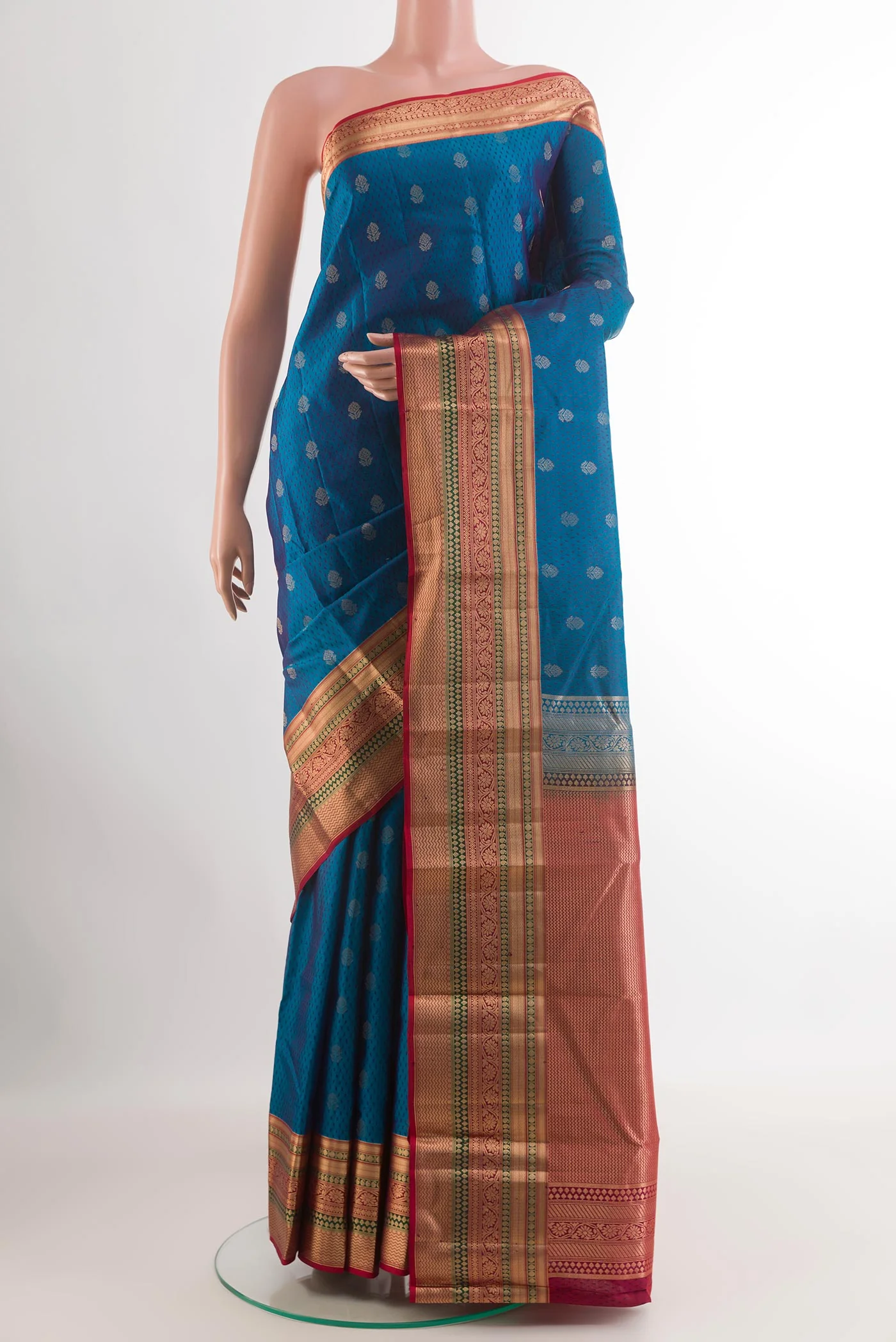 Blue Kanjivaram Silk Saree