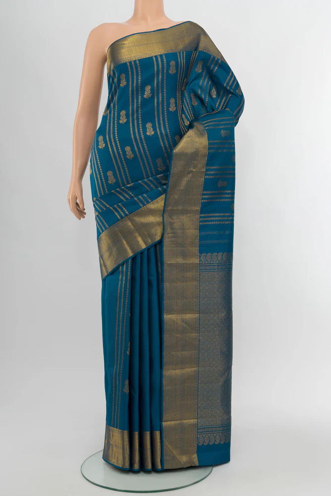 Blue Kanjivaram Silk Saree