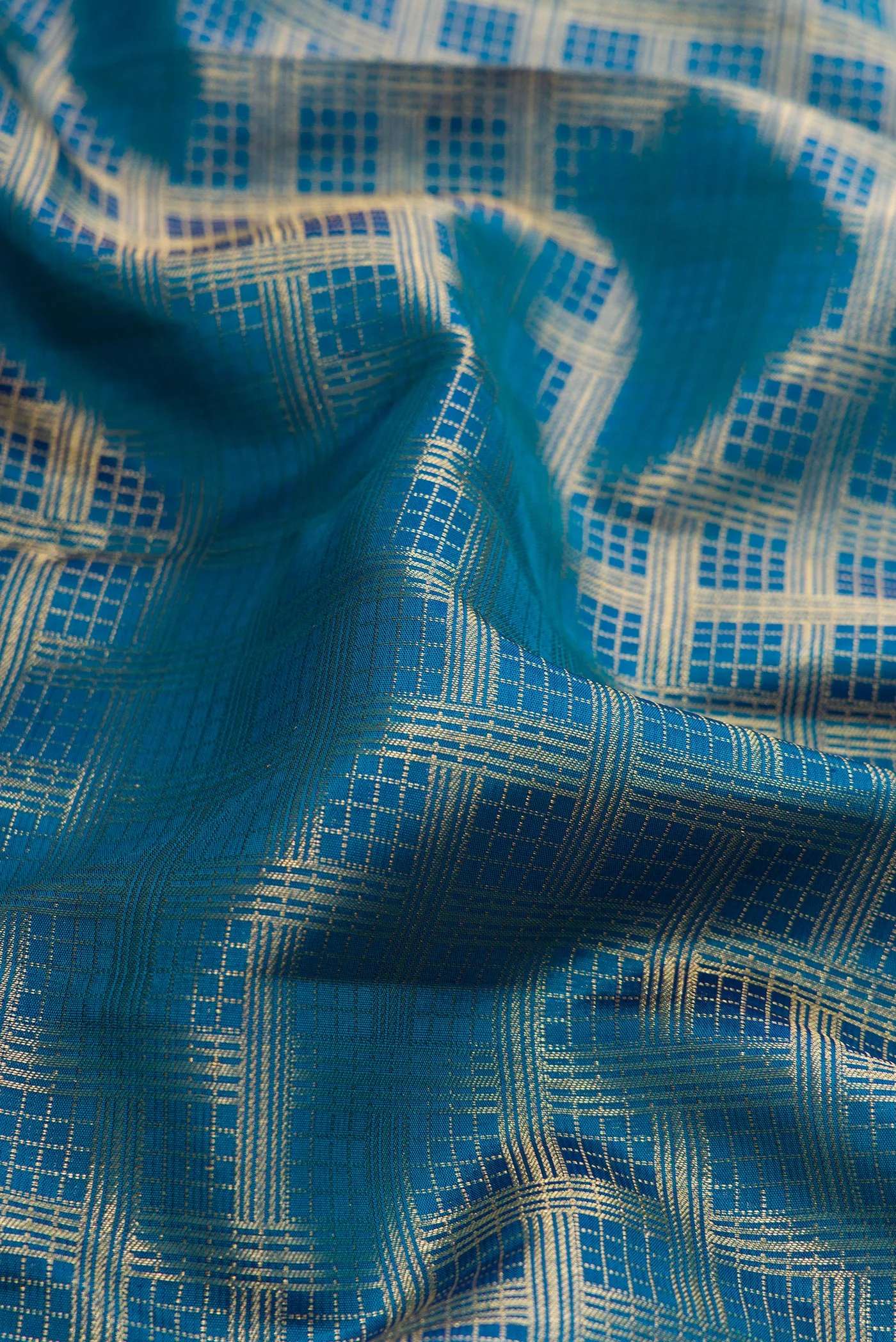 Blue Kanjivaram Silk Saree - Image 2
