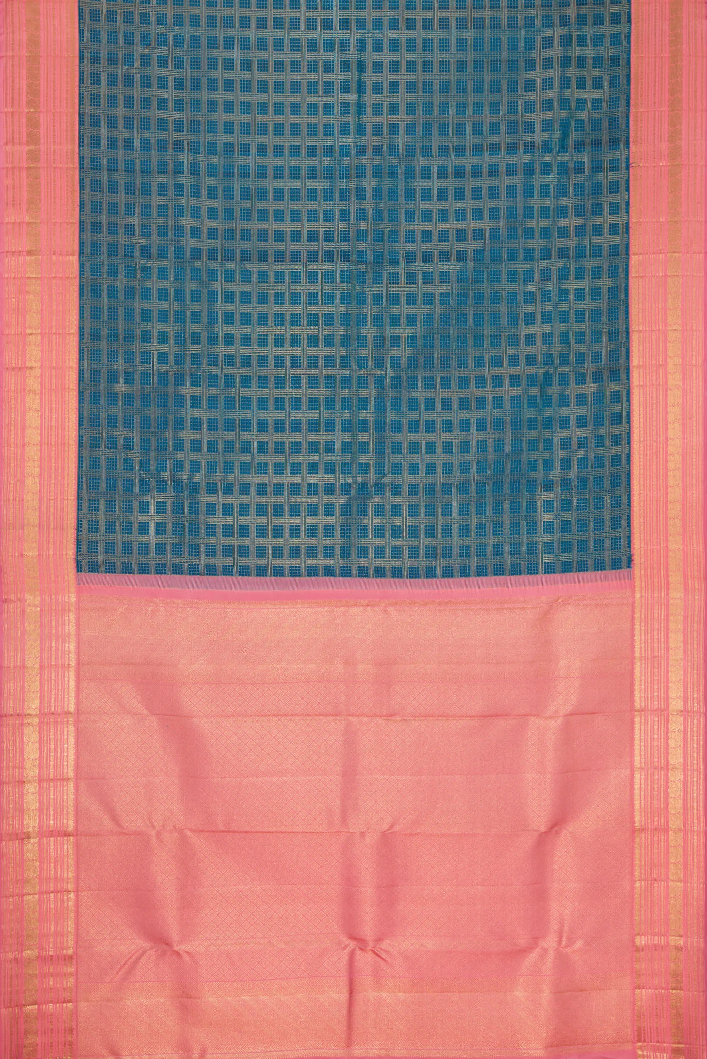 Blue Kanjivaram Silk Saree - Image 6