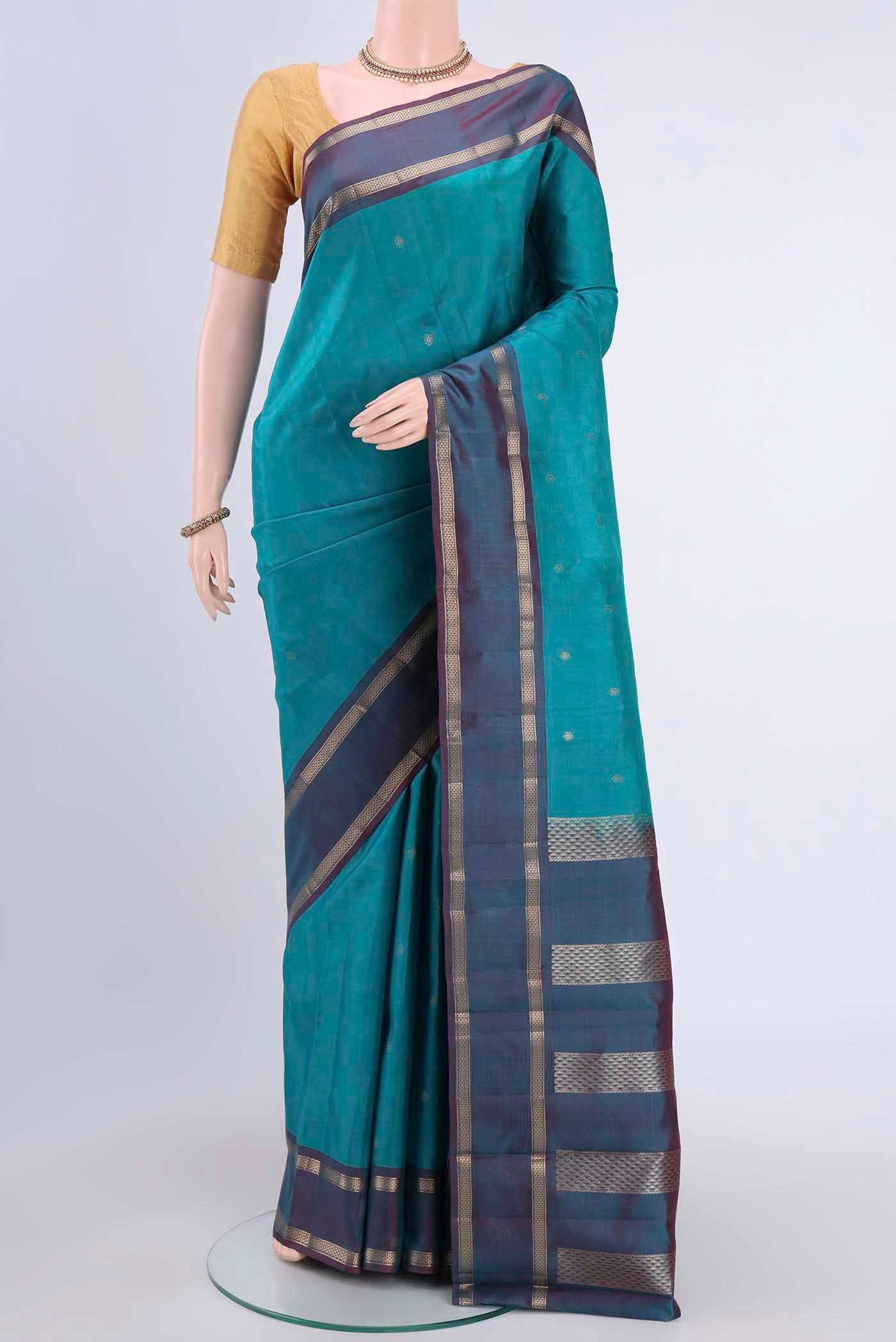 Blue Kanjivaram Silk Saree
