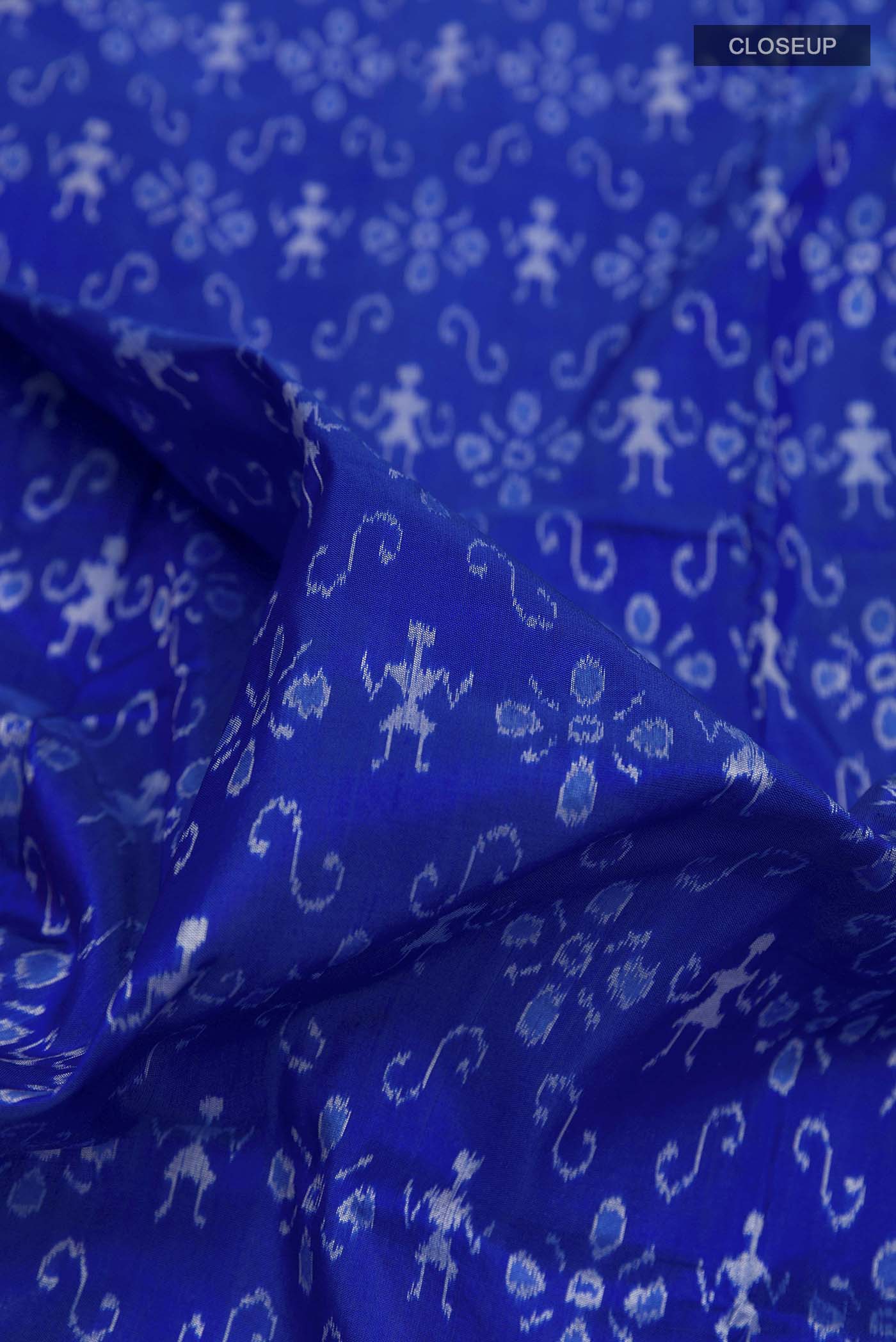 Blue Orissa Silk Saree - Image 2