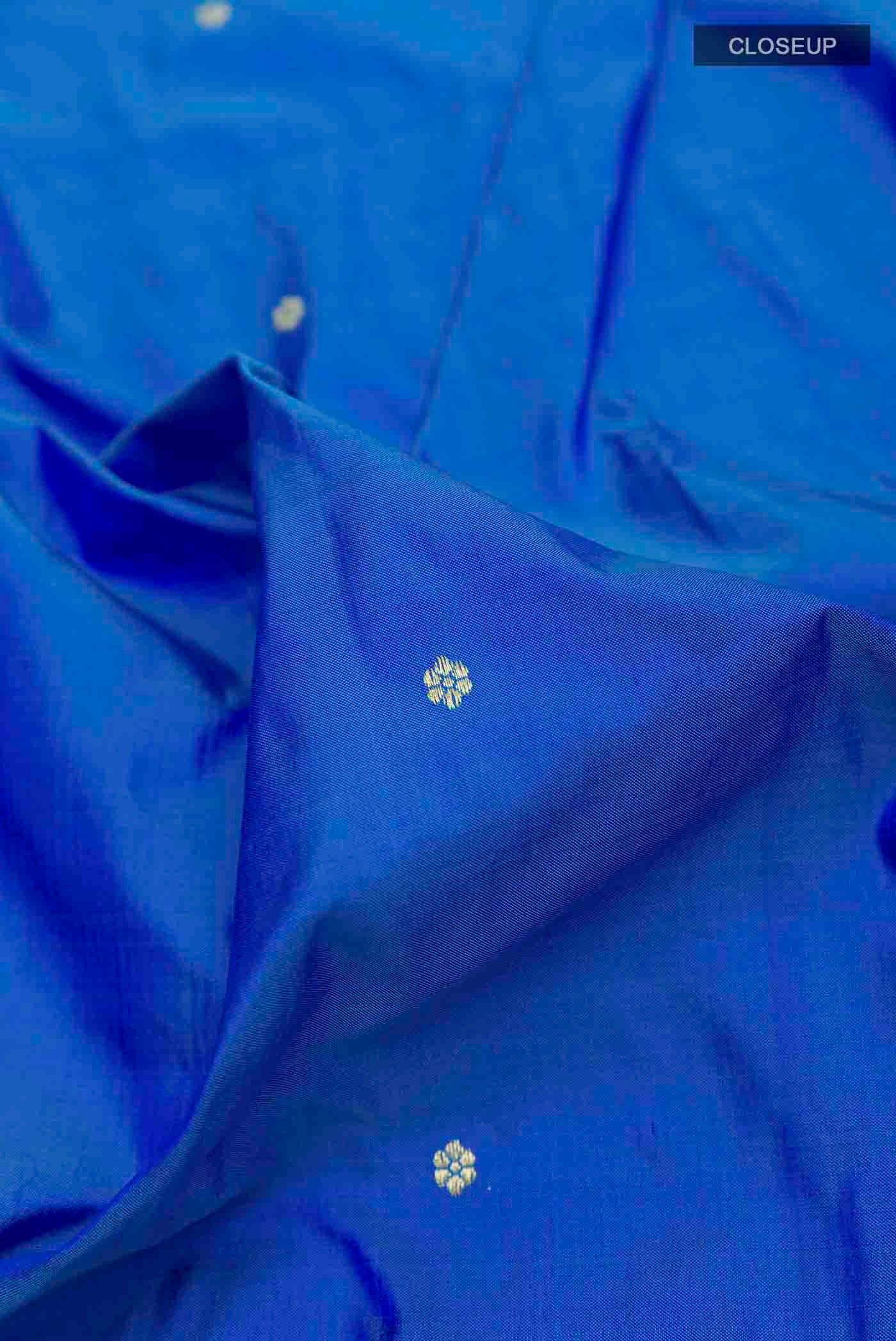 Blue Paithani Silk Saree - Image 2