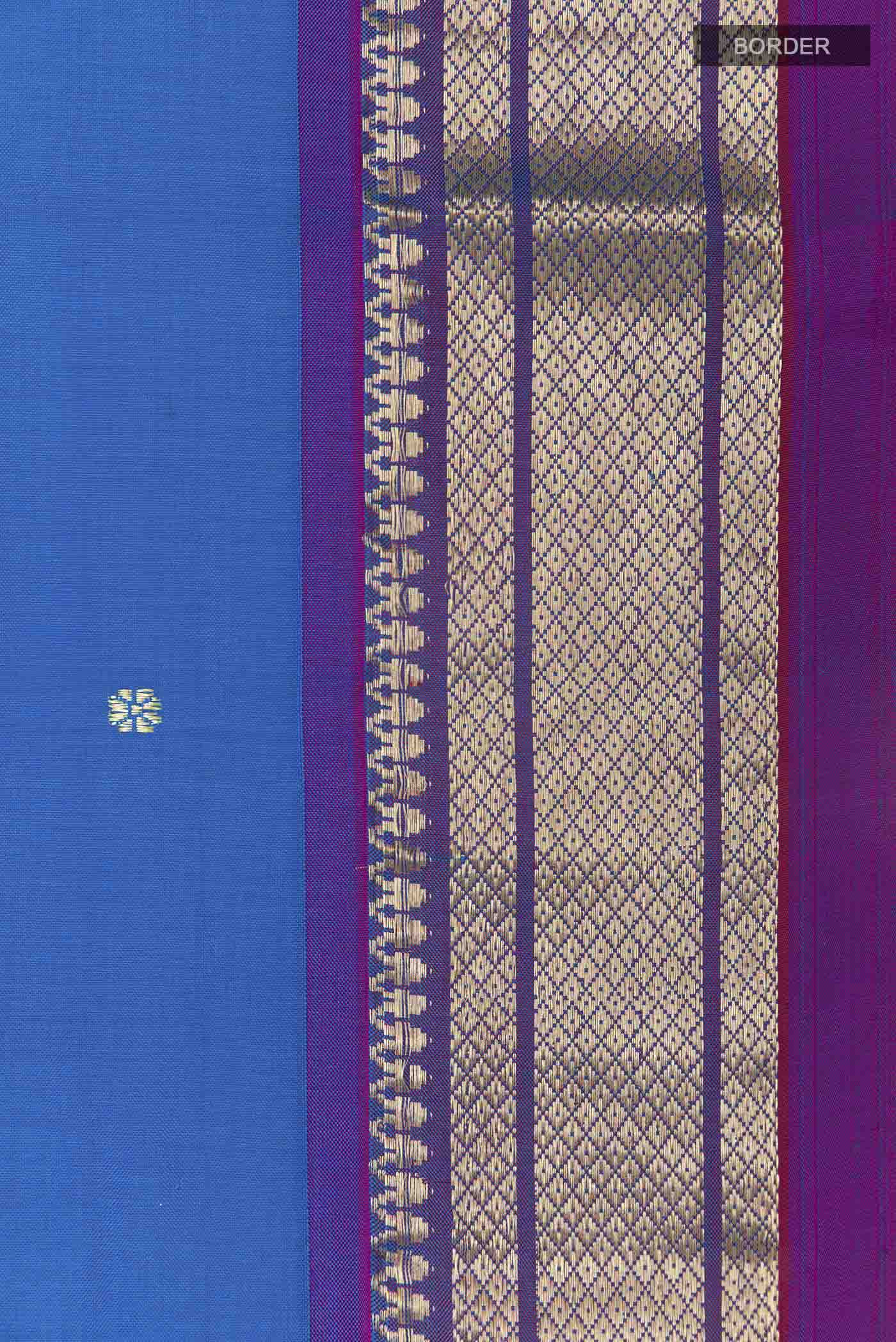 Blue Paithani Silk Saree - Image 3