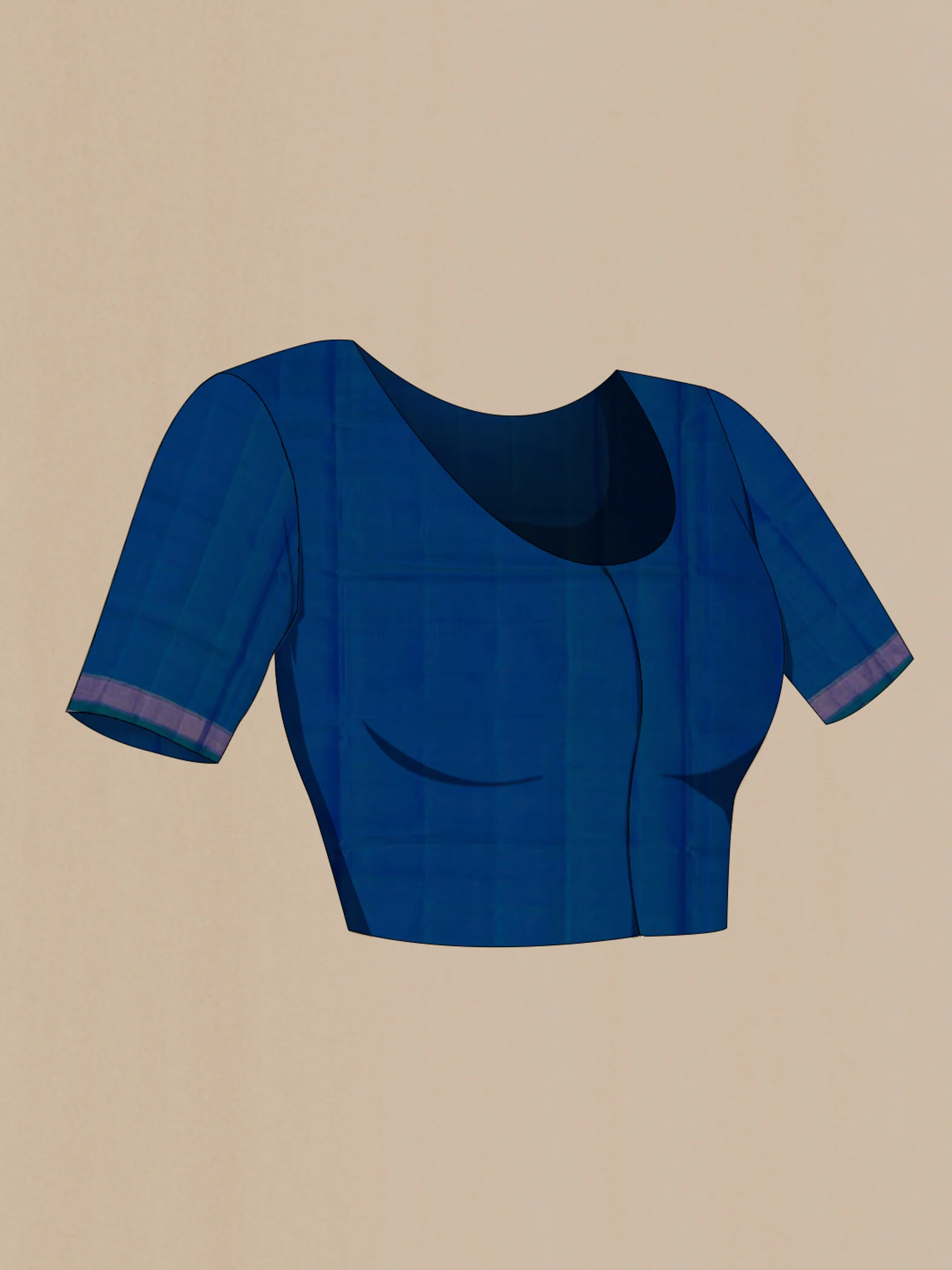 Blue Rajkot Patola Silk Saree - Image 4