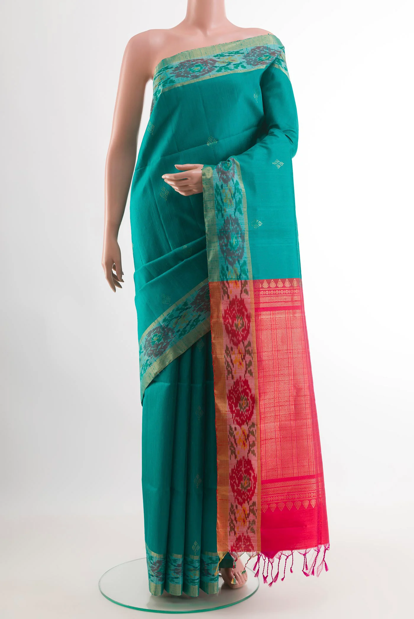 Blue Raw Silk Saree