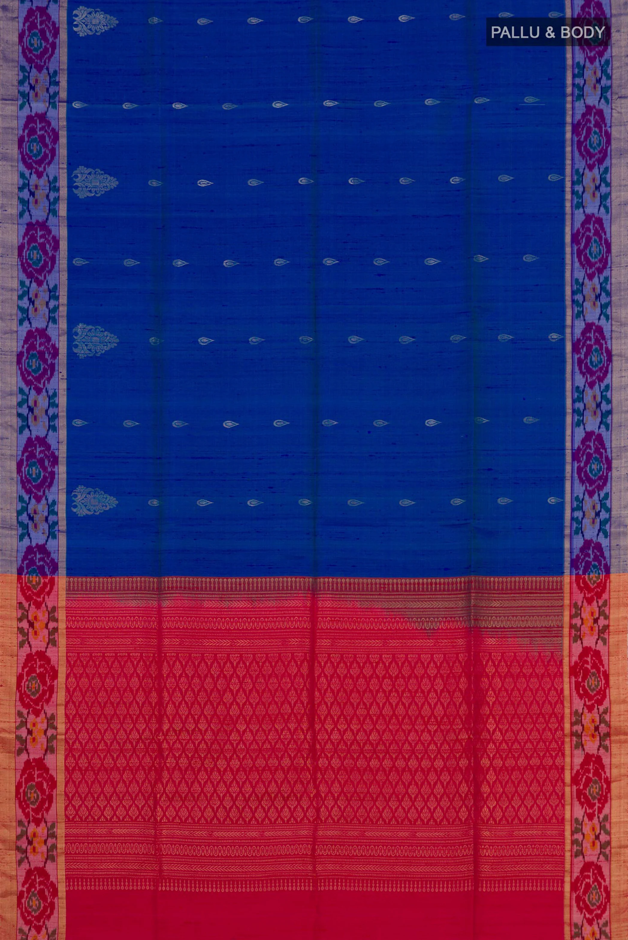 Royal Blue Soft Silk Saree - Image 5