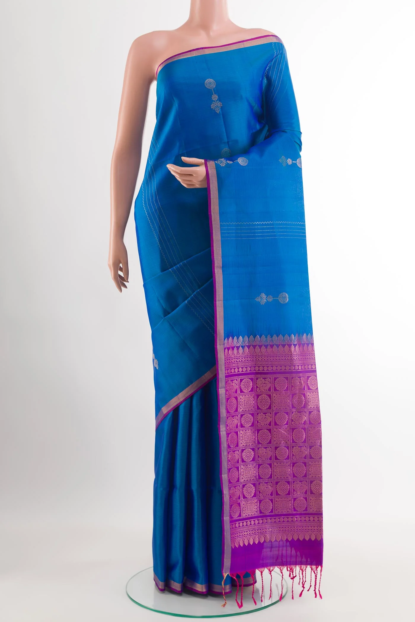 Blue Soft Silk Saree