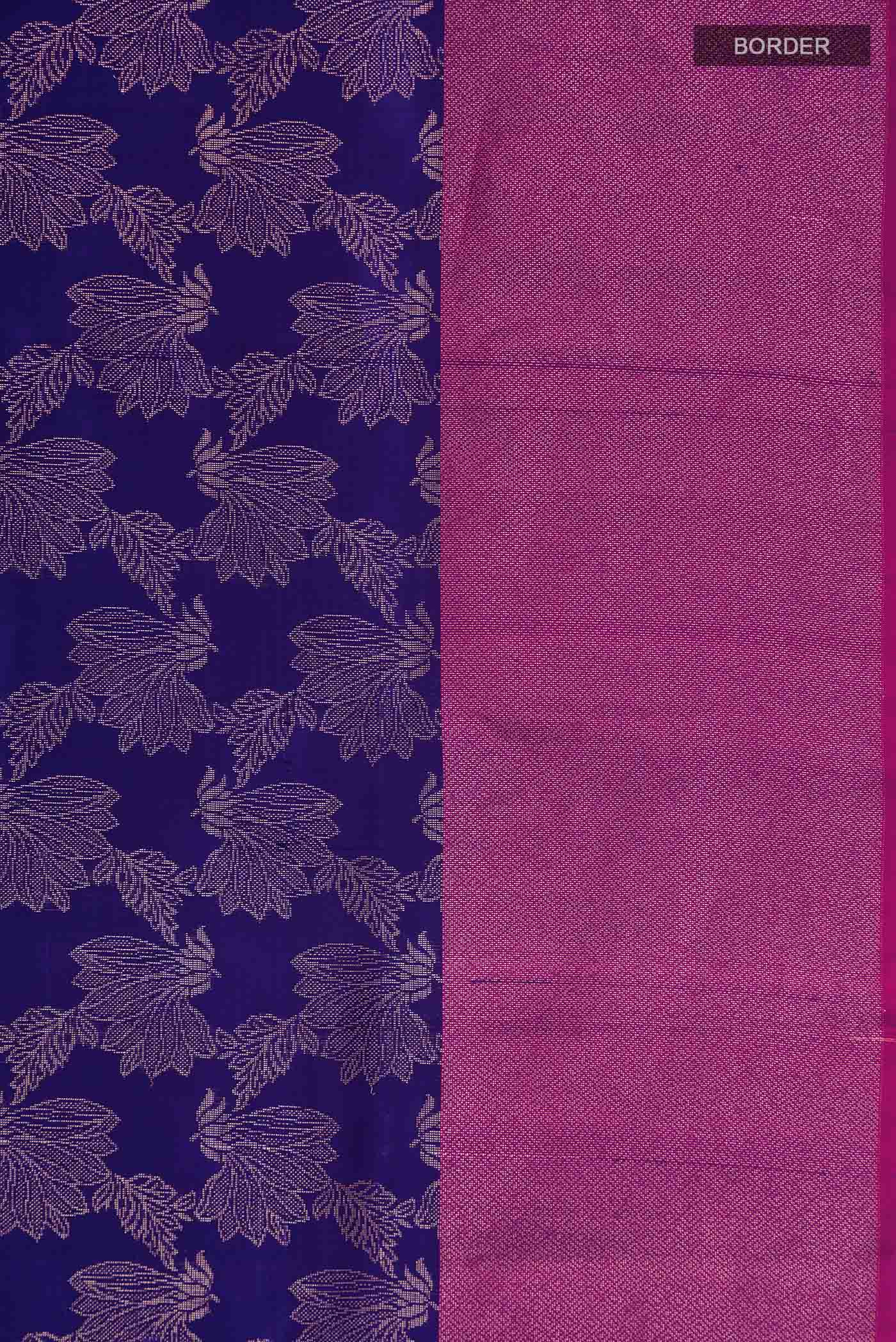 Blue Soft Silk Saree - Image 3