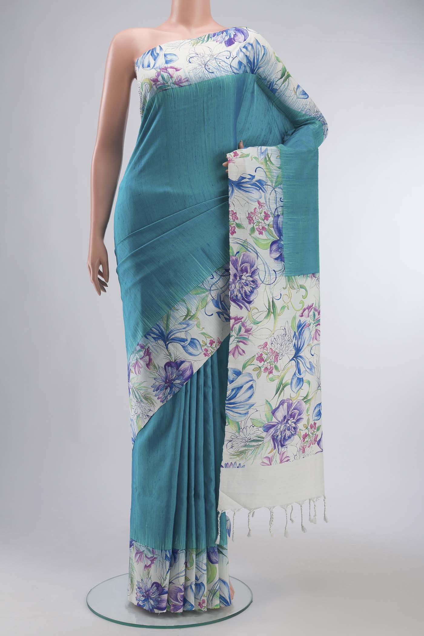 Blue Soft Silk Saree