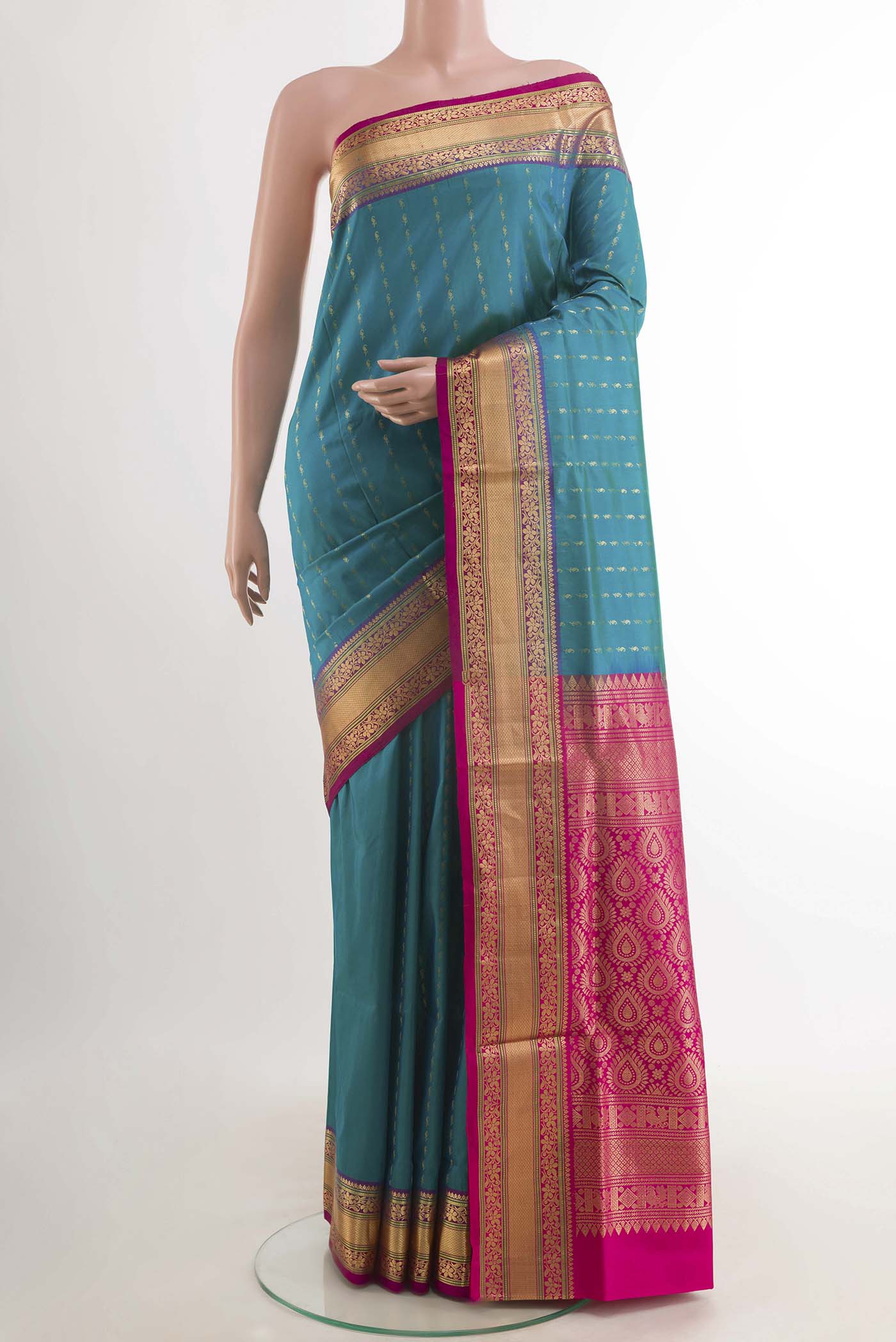 Blue Soft Silk Saree