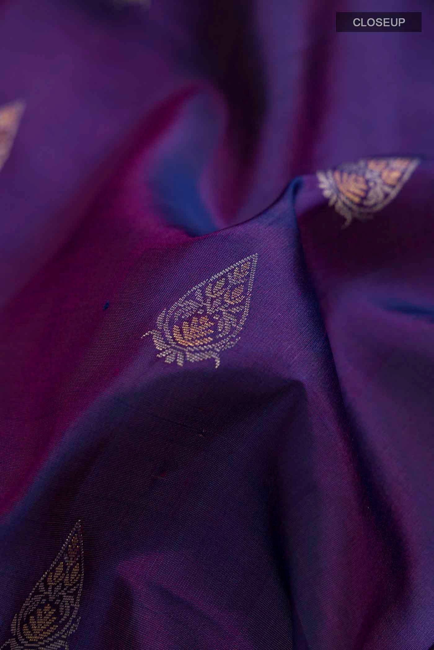 Blue Soft Silk Saree - Image 2
