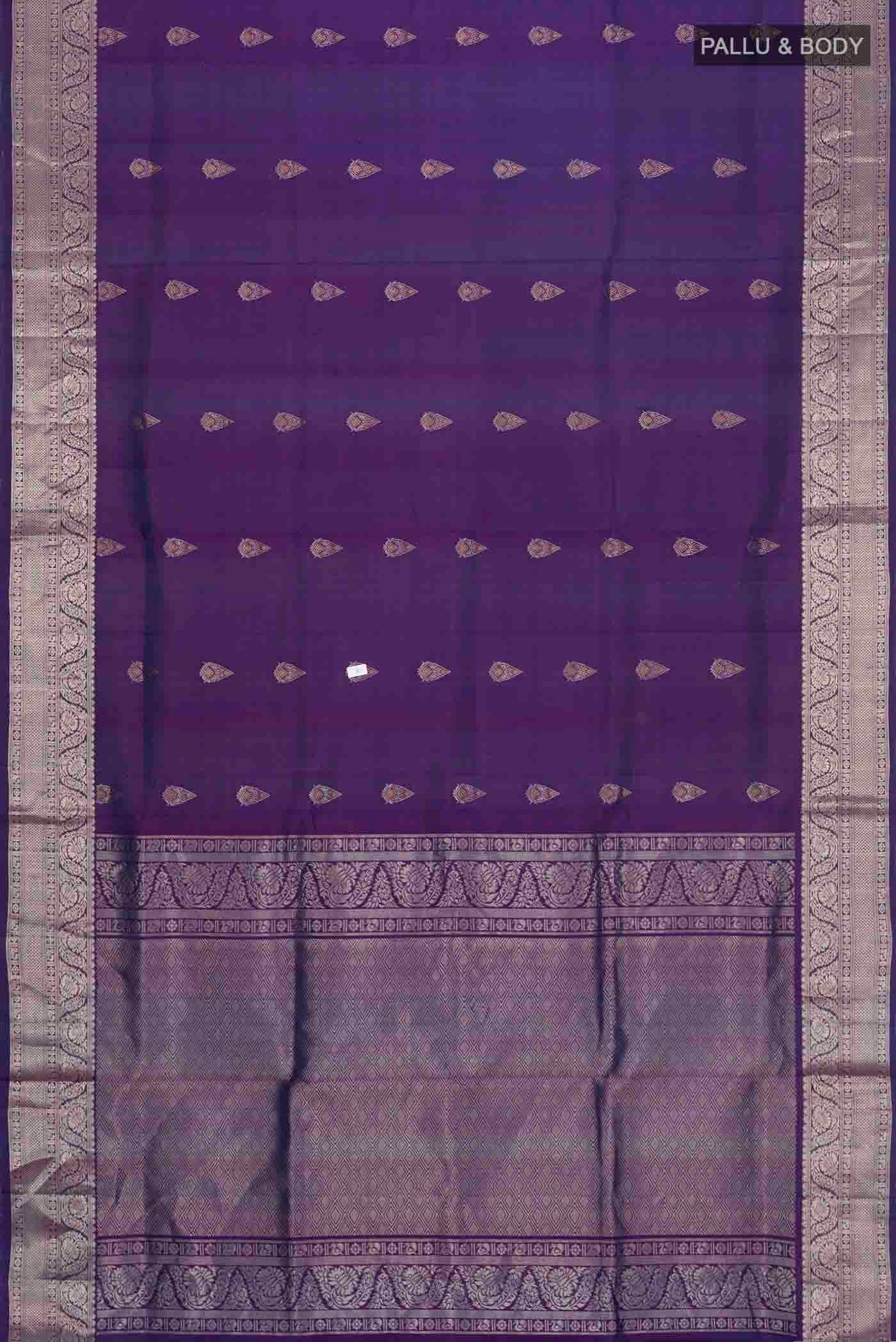 Blue Soft Silk Saree - Image 5