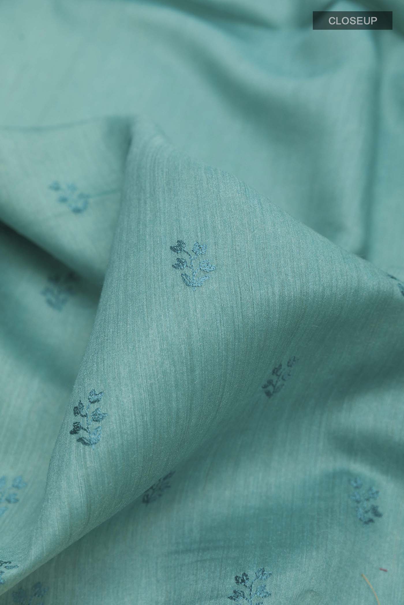 Blue Tussar Saree - Image 2
