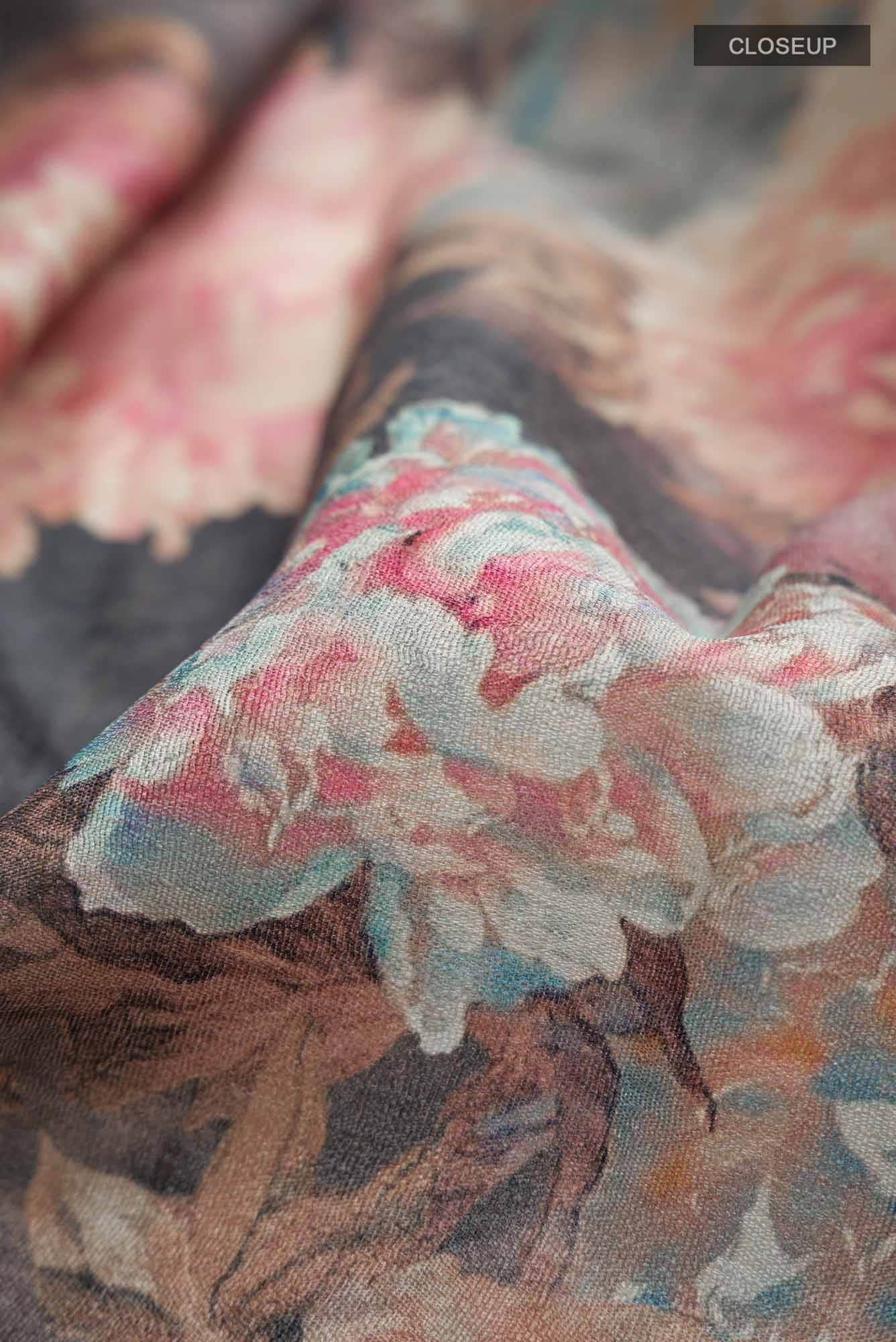 Blue Tussar Silk Saree - Image 3