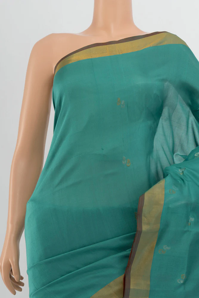 Blue Uppada Silk Saree - Image 2