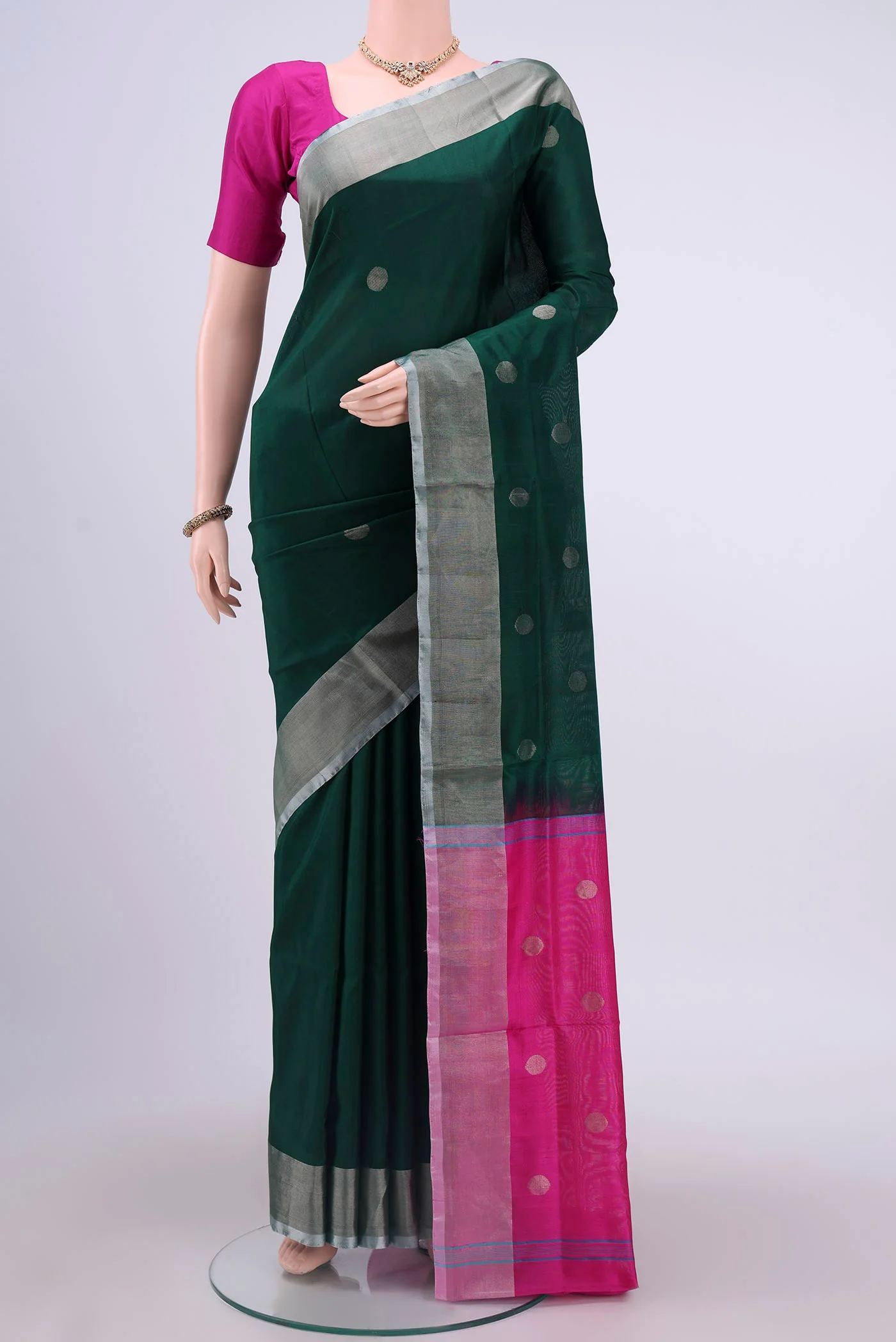 Green Uppada Silk Saree