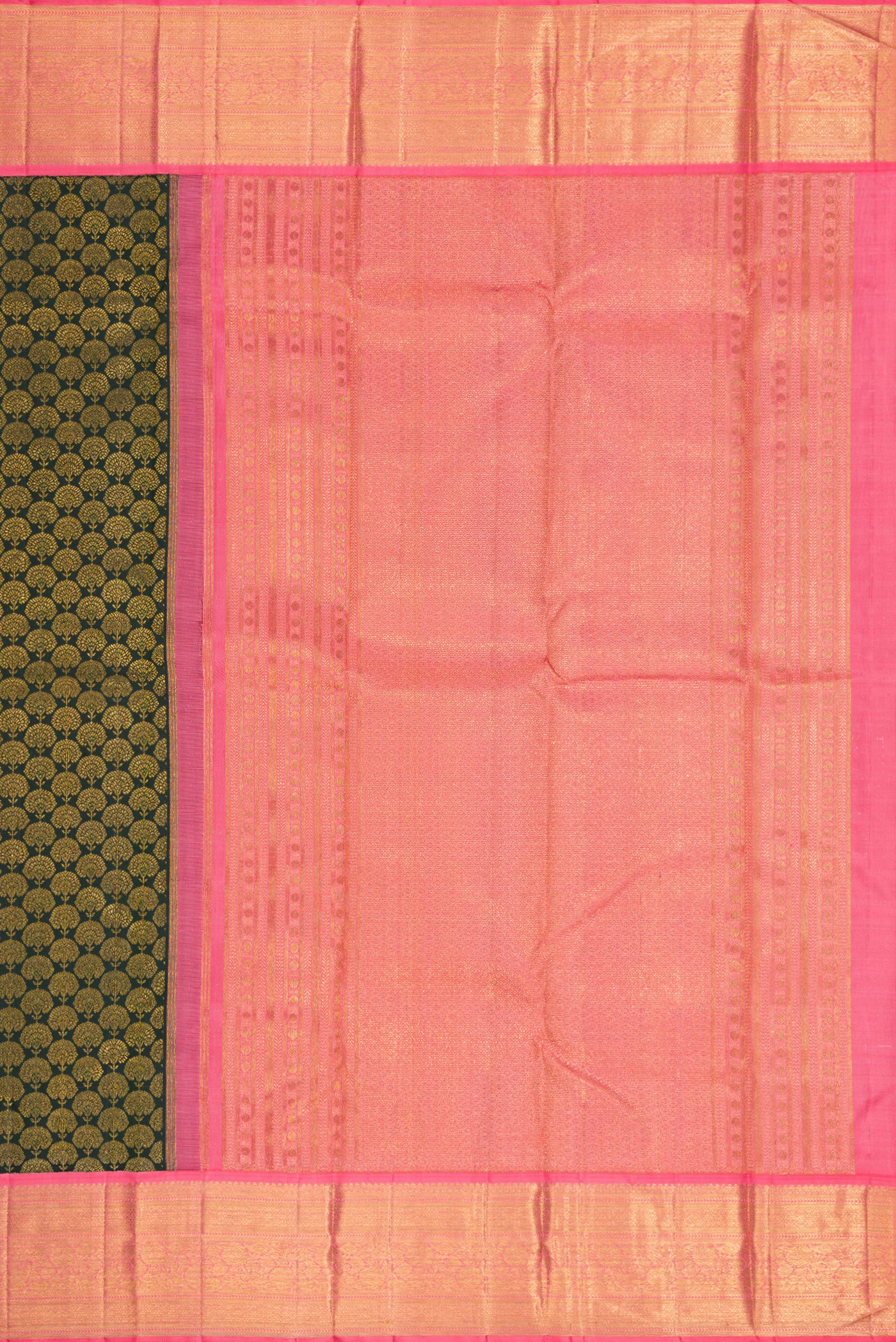 Bottle Green Kanjivaram Silk Saree - Image 7