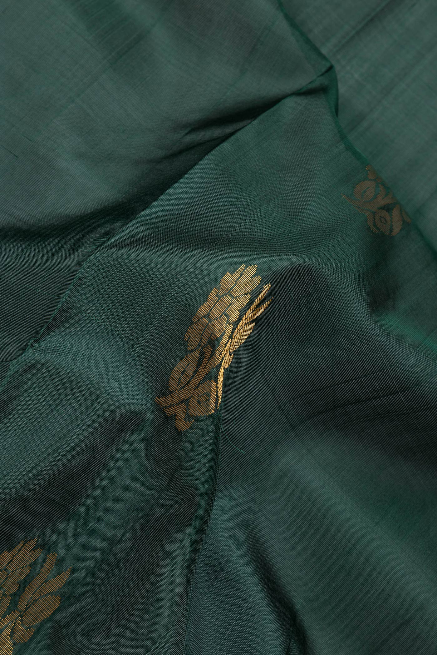 Bottle Green Uppada Silk Saree - Image 2