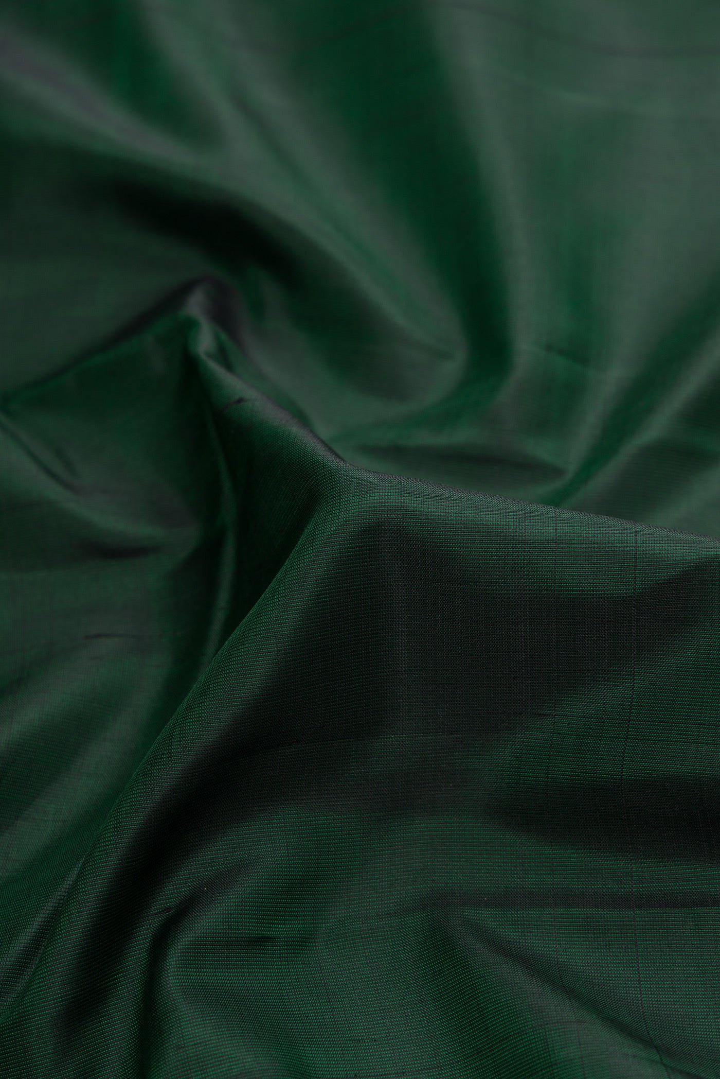Bottle Green Kanjivaram Silk Saree - Image 2