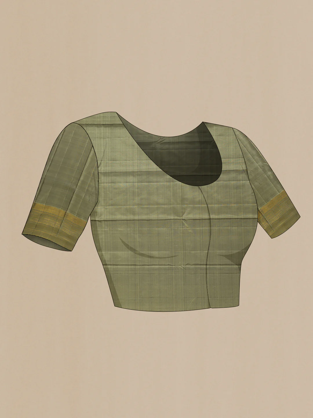 Bottle Green Kanjivaram Silk Saree - Image 5