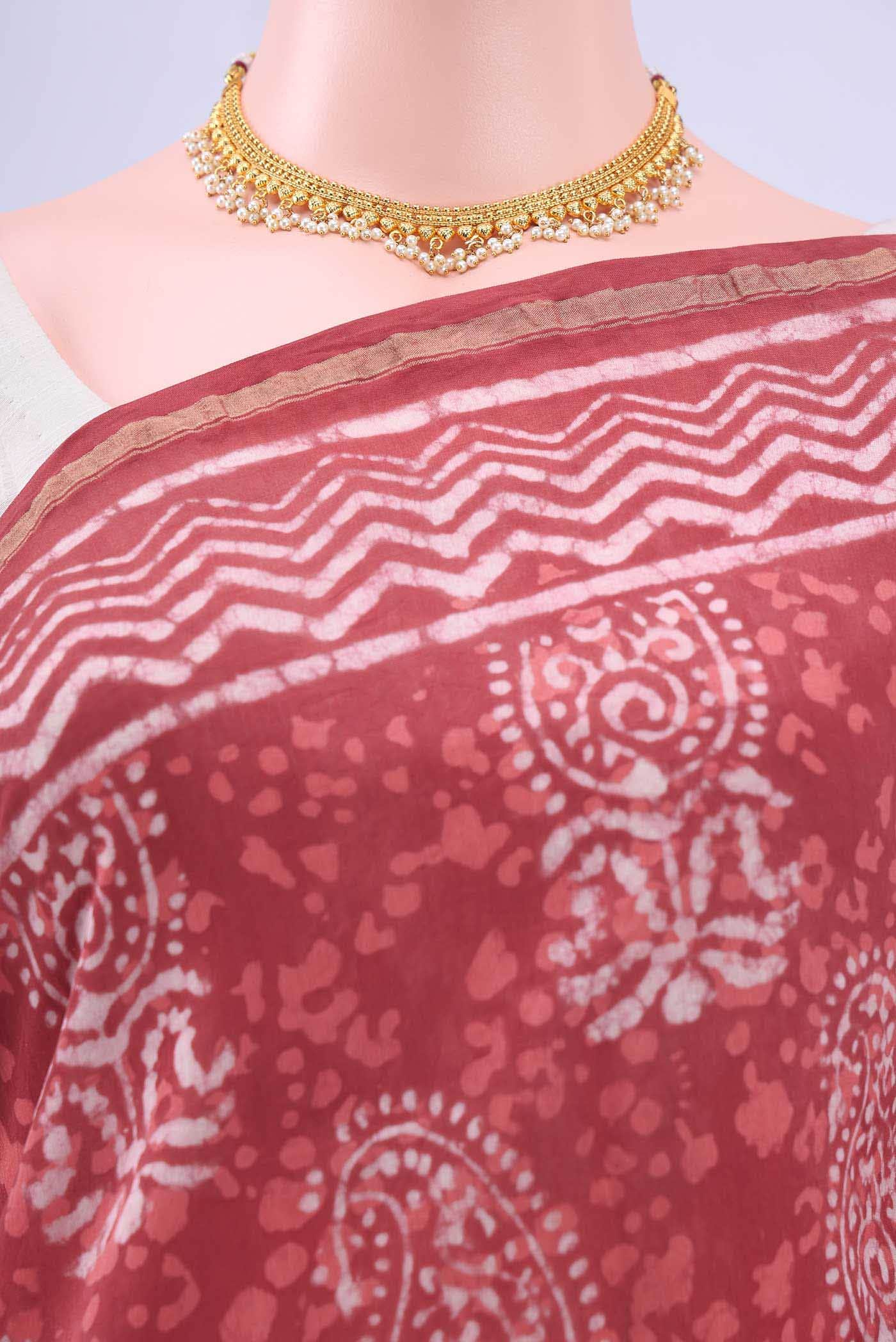 Bottle Green Kantha Silk Saree - Image 3