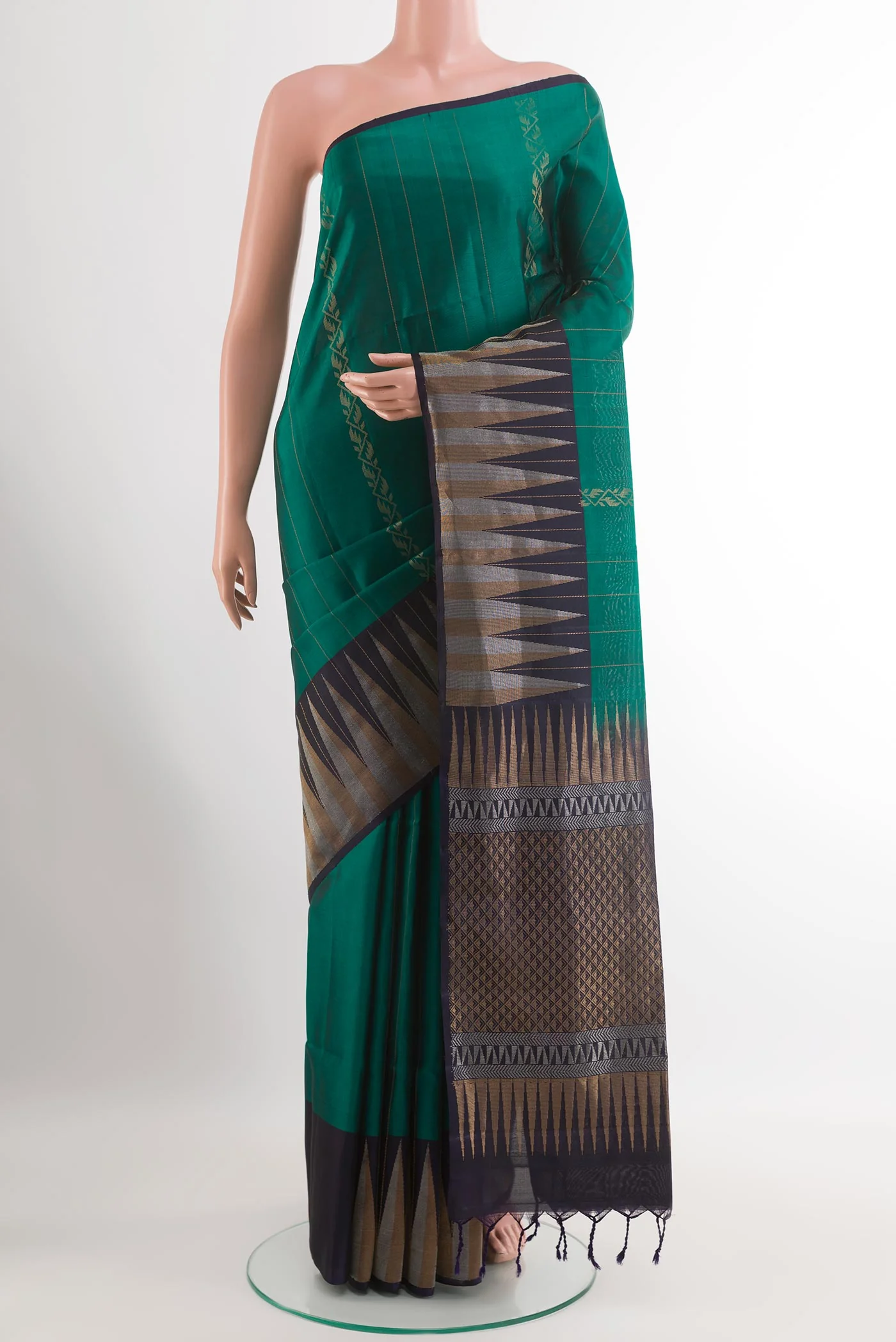 Teal Soft Silk Saree
