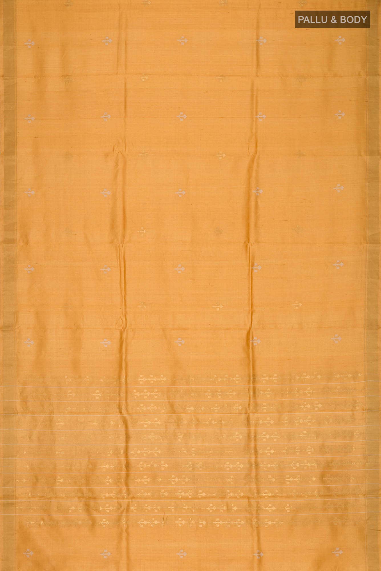 Breeze of Ease-Mustard Bhagalpuri Tussar Silk Saree - Image 10