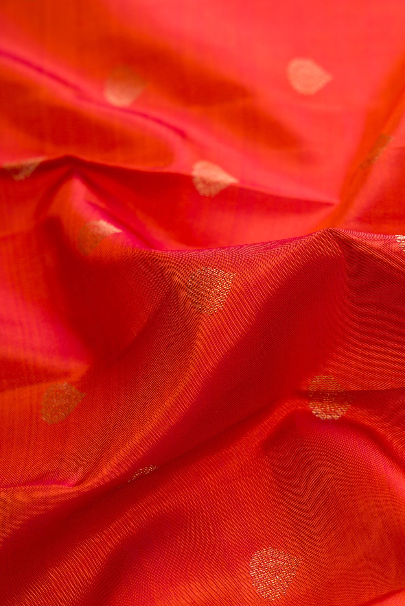 Brick Orange Kanchipuram Silk Saree - Image 2