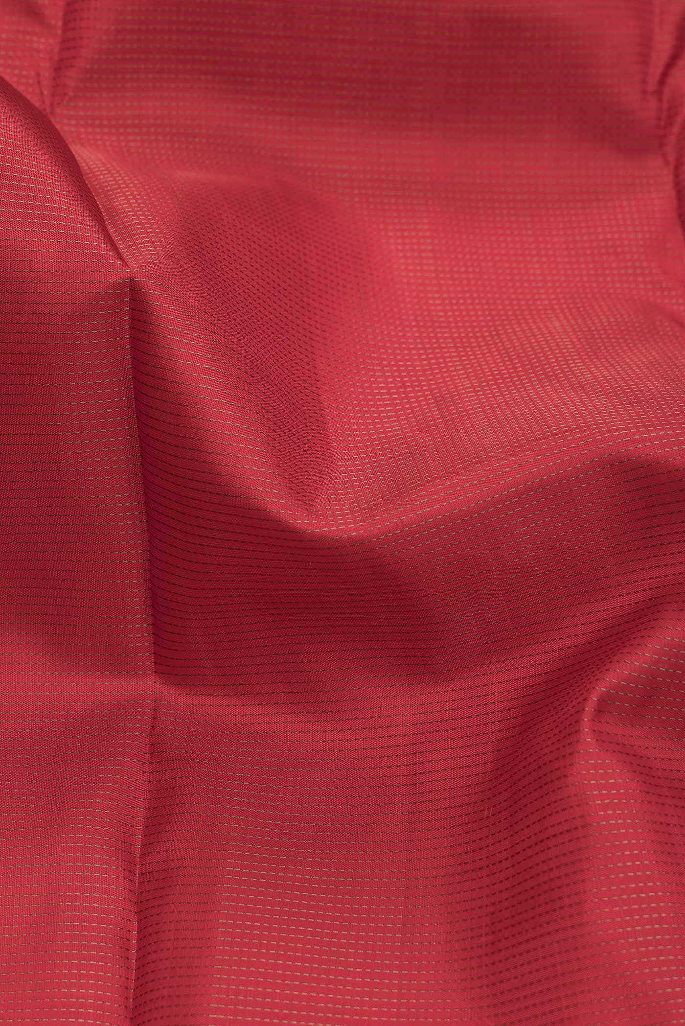 Pure Silk Pure Zari Red Kanjivaram Saree - Image 3