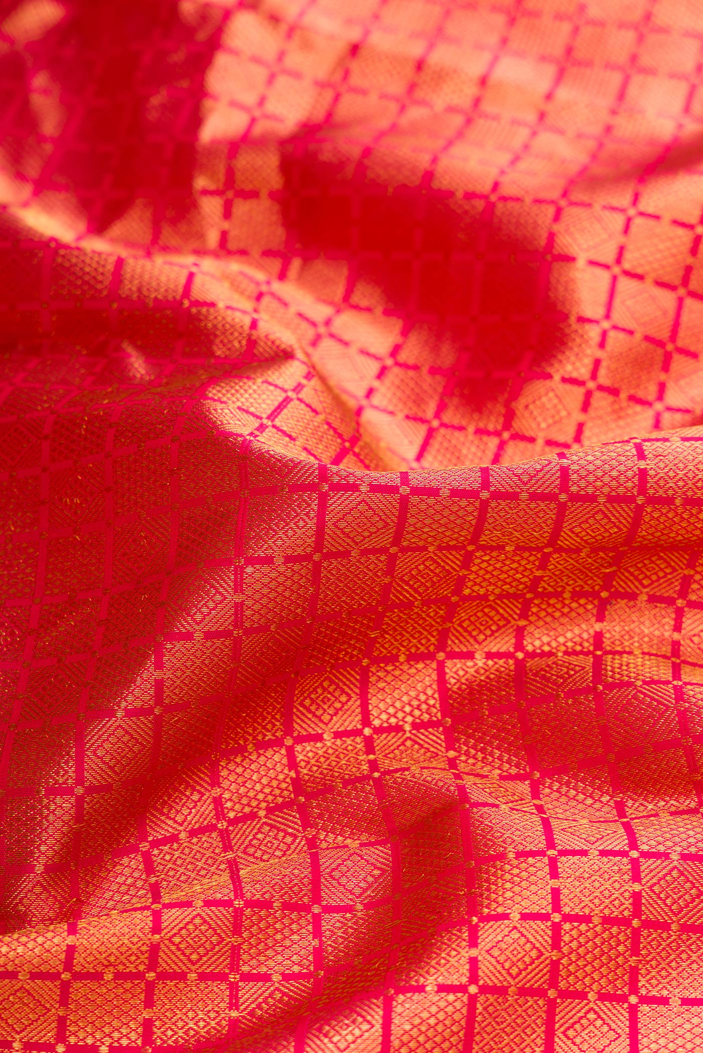 Pink Kanjivaram Silk Saree - Image 2