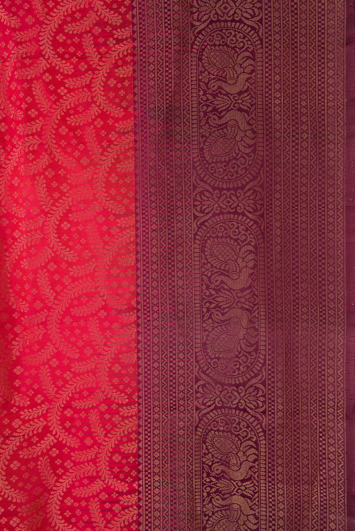 Pink Soft Silk Saree - Image 3