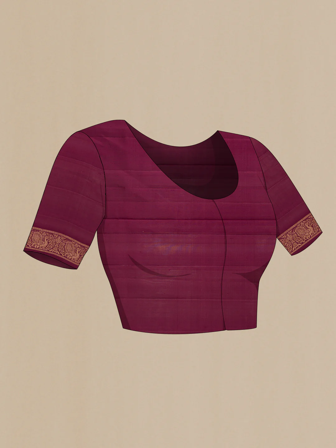 Pink Soft Silk Saree - Image 5