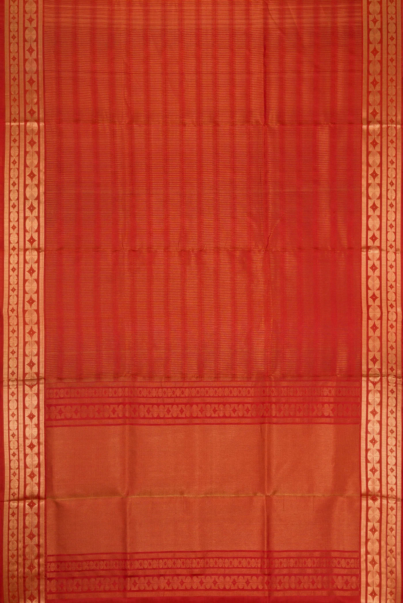 Rust Soft Silk Saree - Image 6