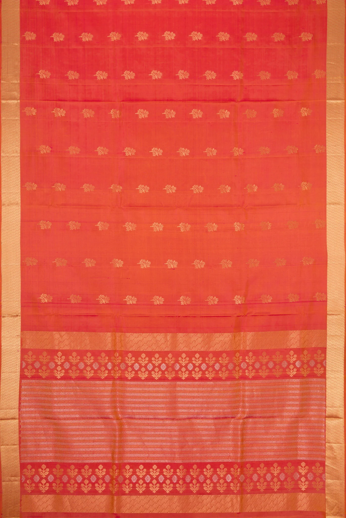 Pink with Orange Color Soft Silk Saree - Image 6