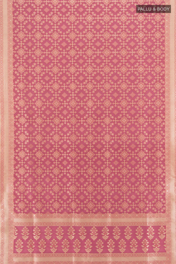 Mauve Banarasi Silk Saree - Image 5