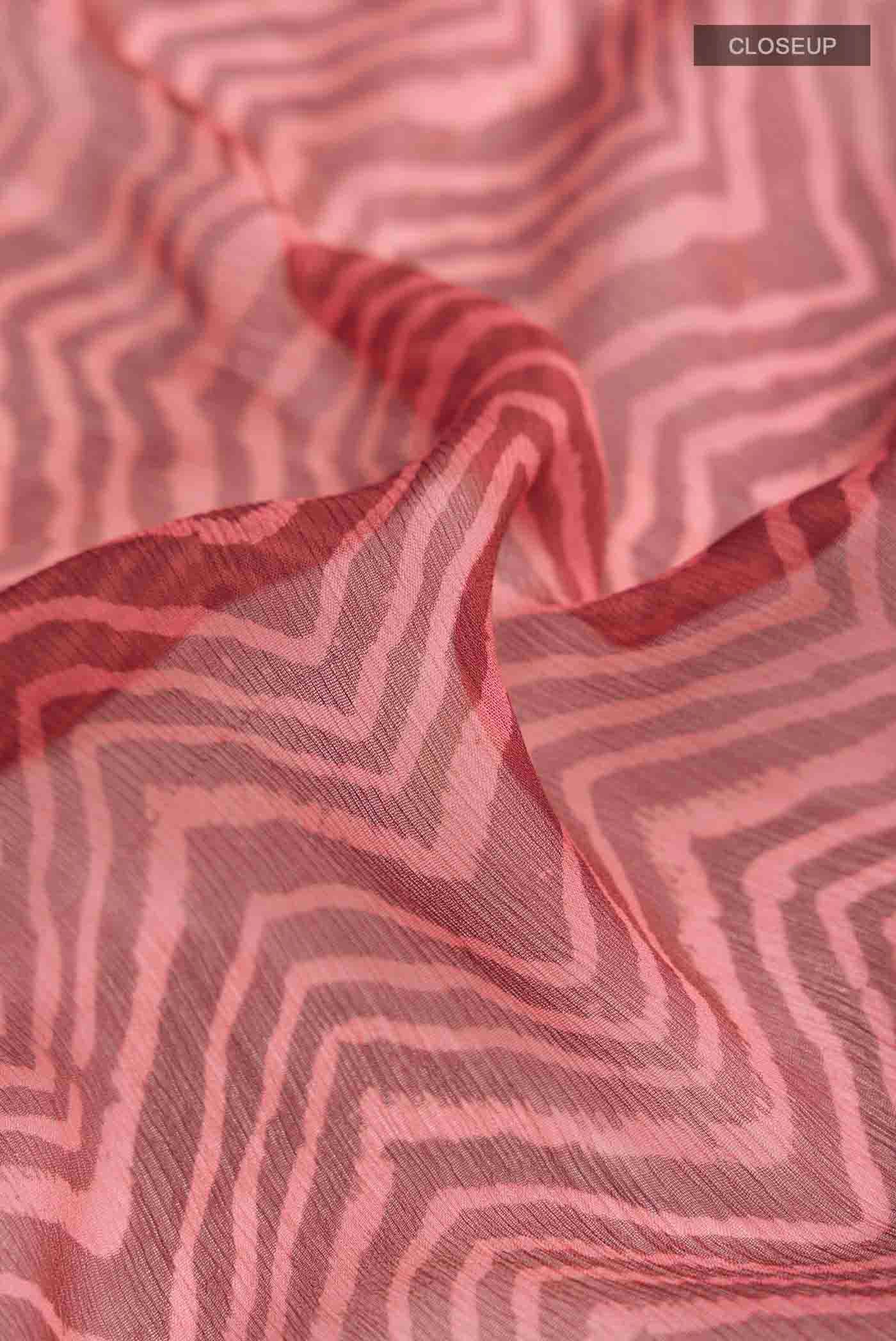 Bronze Mysore Chiffon Saree - Image 2
