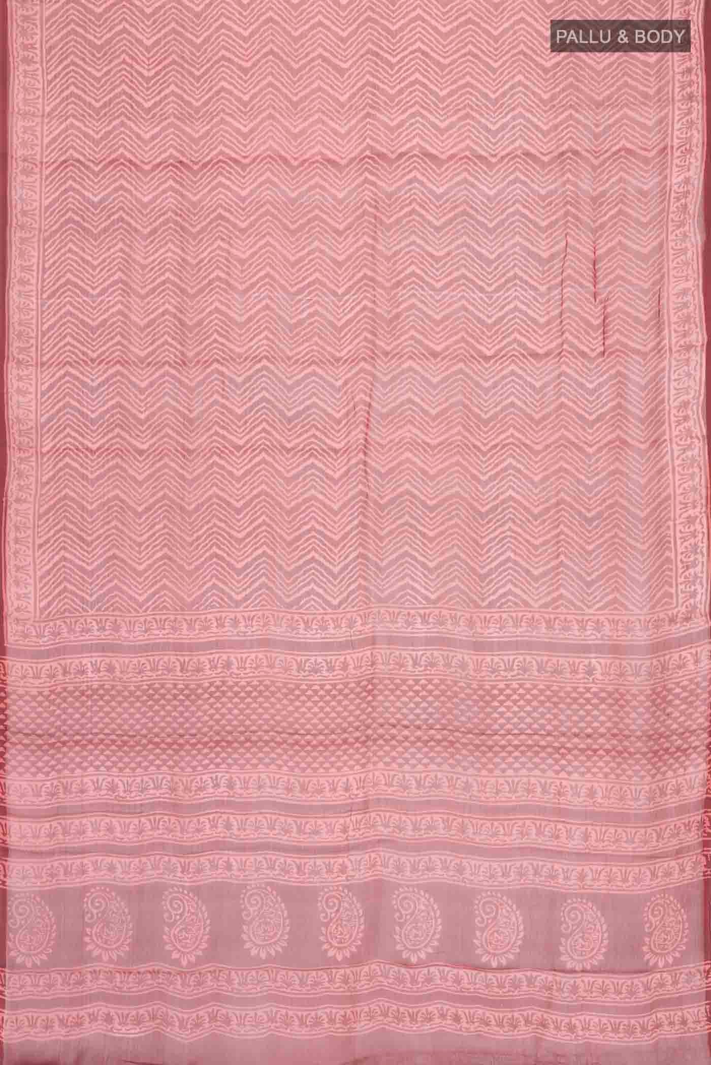 Bronze Mysore Chiffon Saree - Image 5