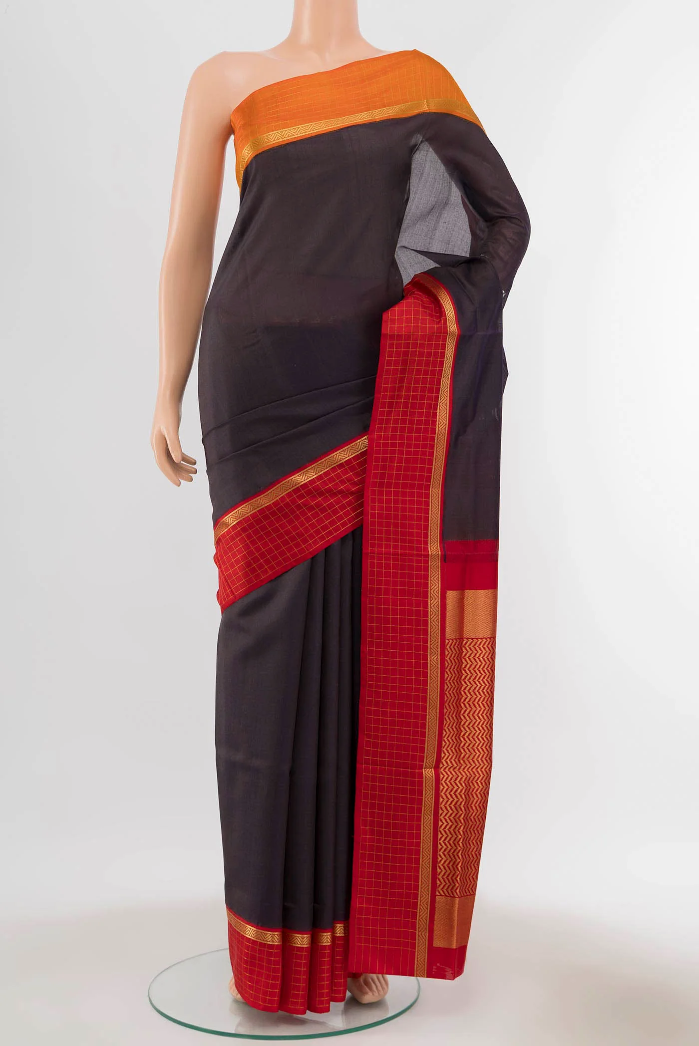 Black Kanjivaram Silk Saree