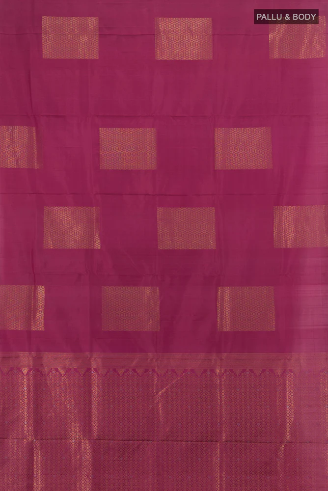 Magenta Soft Silk Saree - Image 5