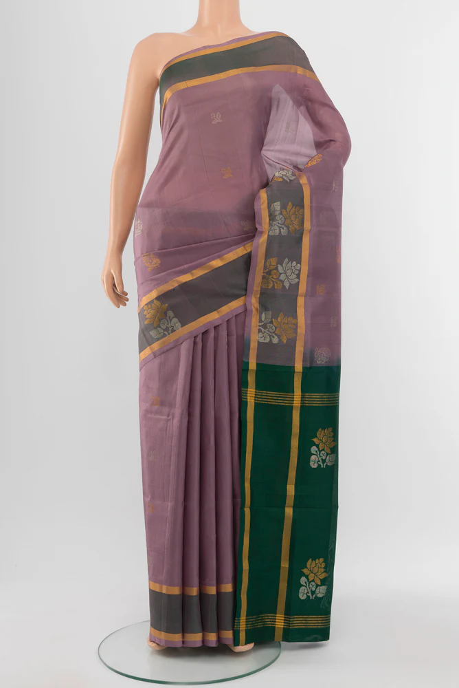 Lavender Uppada Silk Saree